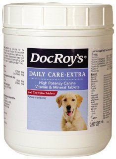 Doc Roys Daily Care Extra Canine Tabs 365ct : Pet Multivitamins : Pet Supplies