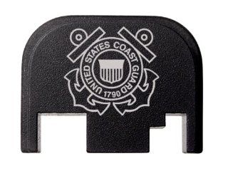 USCG Coast Guard logo emblem Rear Slide Cover Plate for ALL Glock pistols GEN 1 4 9mm 10mm .357 .40 .45 by NDZ Performance : General Sporting Equipment : Sports & Outdoors