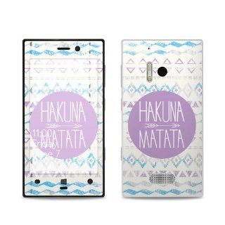 Hakuna Matata Design Protective Decal Skin Sticker (Matte Satin Coating) for Nokia Lumia 928 Cell Phone Cell Phones & Accessories