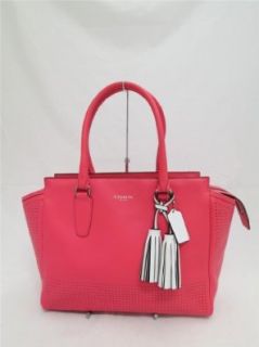 Coach Legacy Perforated Leather Medium Candace Carryall Watermelon Snow 22390: Top Handle Handbags: Shoes