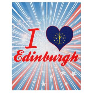 I Love Edinburgh, Indiana Jigsaw Puzzles