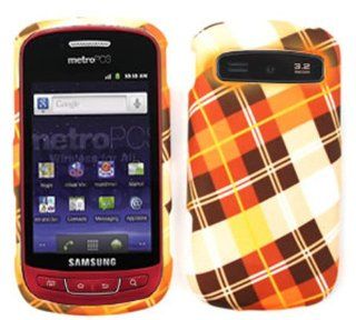 ACCESSORY MATTE COVER HARD CASE FOR SAMSUNG ADMIRE VITALITY R720 FALL ORANGE PLAID: Cell Phones & Accessories
