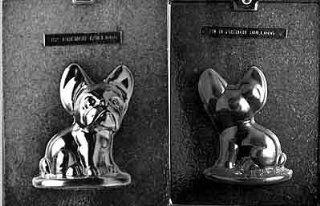 Cybrtrayd 2 Piece French Bulldog Chocolate Candy Mold Set: Candy Making Molds: Kitchen & Dining