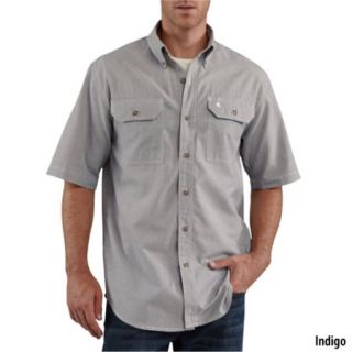 Carhartt Mens Short Sleeve Chambray Striped Woven Shirt 452267