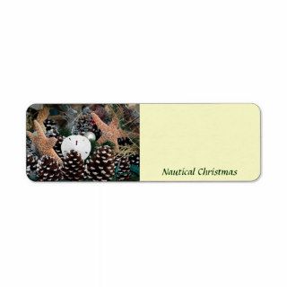 Nautical Christmas Decorations Return Address Labels