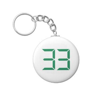 Number – 33 keychains