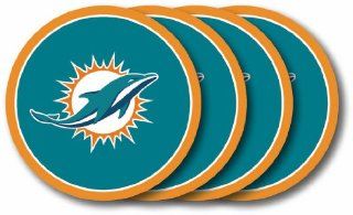NFL Miami Dolphins Coasters (4 Pack) : Sports Fan Beverage Coasters : Sports & Outdoors