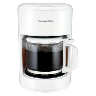 Proctor Silex 10 Cup Coffeemaker White