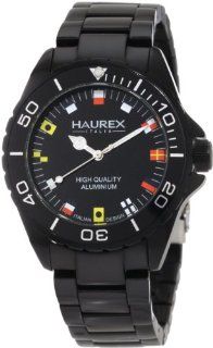 Haurex Italy Men's 7K374UNF Ink Black Aluminum Bracelet Watch Haurex Italy Watches