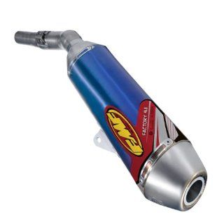 FMF Racing Factory 4.1 Slip On   Stainless Steel Midpipe   Blue Anodized , Color: Blue, Material: Titanium 044235: Automotive