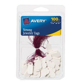 Avery Jewelry Tags, 0.8125 x 0.375 Inches, Pack of 100 (6731) : All Purpose Labels : Office Products