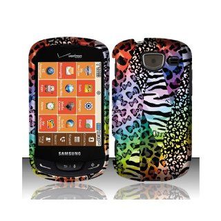 Colorful Animal Print Hard Cover Case for Samsung Brightside SCH U380: Cell Phones & Accessories