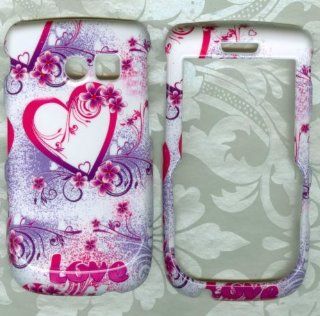 white kiss love Samsung R375C Straight Talk Phone Cover case: Cell Phones & Accessories