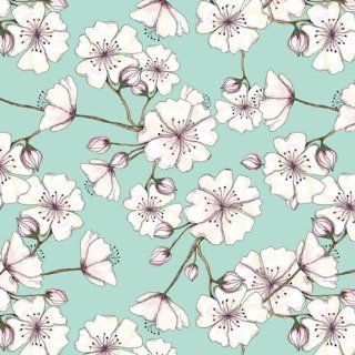 Jillson Roberts Recycled Flat Gift Wrap, Cherry Blossom, 12 Sheet Count (F378) : Gift Wrap Paper : Office Products