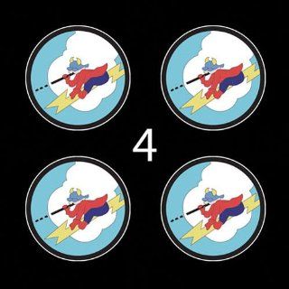Air Force USAF 385th Fighter Squadron 3" (4)Four Decal Sticker Lot: Automotive