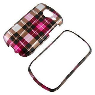 Plaid Hot Pink Protector Case for Samsung Brightside SCH U380: Cell Phones & Accessories