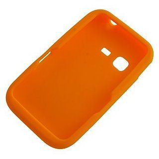 Silicone Skin Cover for Samsung S390G, Orange: Cell Phones & Accessories