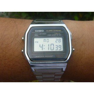 Casio Men's A158W 1 Classic Digital Stainless Steel Bracelet Watch Casio Watches