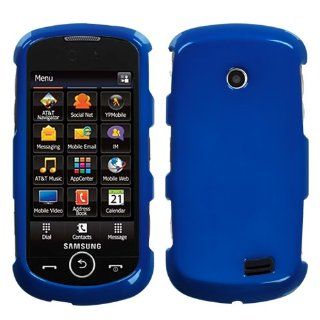 Fits Samsung A817 Solstice II AT&T Hard Plastic Snap on Cover Solid Dark Blue: Cell Phones & Accessories