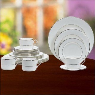 Lenox Apropos Platinum Banded Bone China Tableware Collection: Kitchen & Dining