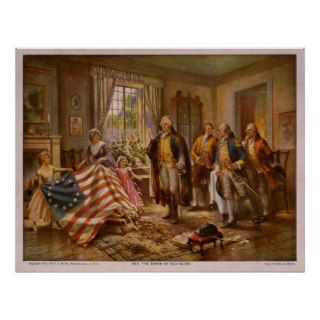 The Birth of Old Glory by Percy Moran Posters
