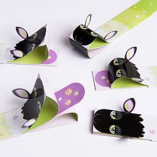 sheep puppet bookmark by bookbeasts