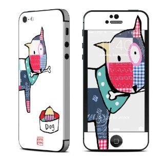 Patch Dog Design Protective Decal Skin Sticker (High Gloss Coating) for Apple iPhone 5 16GB 32GB 64GB Cell Phone: Cell Phones & Accessories