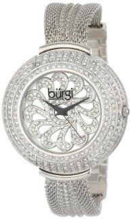 Burgi Women's BUR051SS Crystal Mesh Bracelet Watch: Burgi: Watches