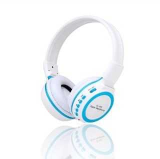 ZEALOT ZL 800 Multifunction Digital High Fidelity Stereo Foldable Headphone LCD Display Mp3 Music Player with FN Radio / Memory Card / USB Slot (White + Blue): Computers & Accessories