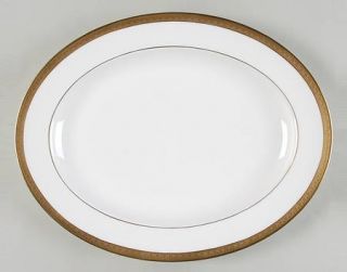 Royal Doulton Royal Gold 13 Oval Serving Platter, Fine China Dinnerware   Bone,