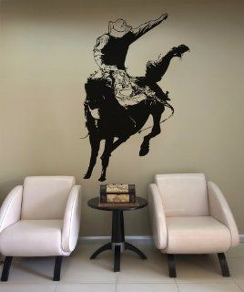 Vinyl Wall Decal Sticker Rodeo Bronc Rider OS_AA408B   Wall Decor Stickers