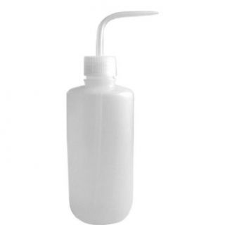 Tattoo Wash Cleaning Green Soap Holder Clear White Plastic Squeeze Bottle 500mL: Science Lab Wash Bottles: Industrial & Scientific