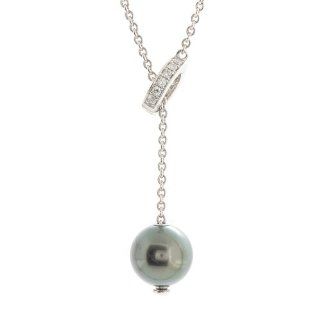 Mikimoto Pearls in Motion Tahitian Pearl Diamond Necklace: Mikimoto: Jewelry