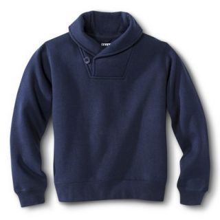 French Toast Boys School Uniform Shawl Collar Pullover Sweater   Navy 18