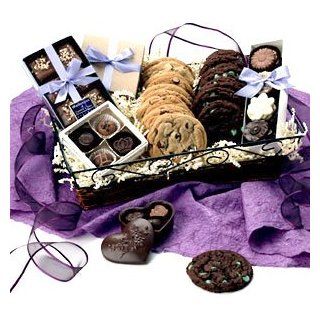 Gourmet Cookies and Chocolates Valentine's Day Gift Assortment : Gourmet Baked Goods Gifts : Grocery & Gourmet Food