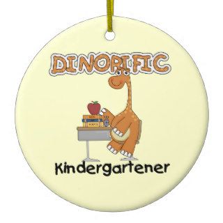 Dinorific Kindergartener T shirts and Gifts Christmas Tree Ornament