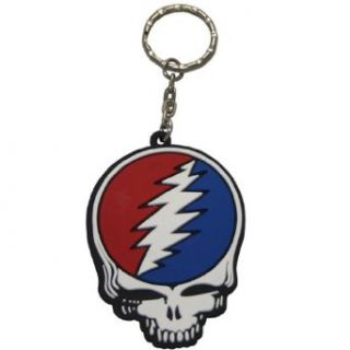 Grateful Dead   Steal Your Face Rubber Keychain: Shoes