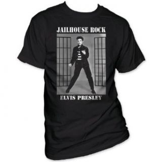 Men's Elvis Presley Jailhouse Rock T shirt XXL, Black: Clothing