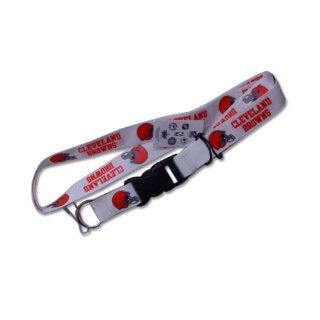 Cleveland Browns Clip Lanyard Keychain Id Ticket Holder   Grey : Sports Related Key Chains : Sports & Outdoors