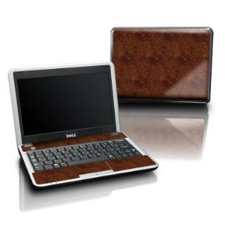 Dark Burlwood Design Protective Skin Decal Sticker for DELL Mini 9 Laptop Computer: Electronics