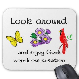 God's wondrous creation mouse pad
