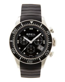 Manta Chronograph Mens Watch, Black   Breil Milano