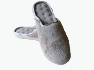 Isotoner Womens Pillow Step Micro Terry Clog Slippers in Taupe Size 5.5 6: Shoes