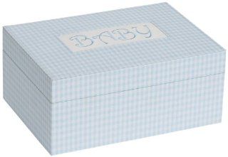 Darby Baby Memories Keepsake Box in Blue (Blue) (4"H x 9"W x 6.5"D)   Jewelry Boxes