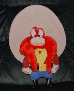Yosemite Sam   WB Looney Tunes Plush Toy   1994 Applause   18" (tip of hat to bottom of boots): Toys & Games