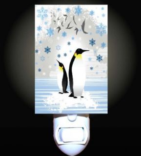 Snowflake Penguins Decorative Night Light    