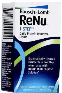 Bausch and Lomb Reno 1 Step Daily Protein Remover Liquid    0.17 oz.: Health & Personal Care