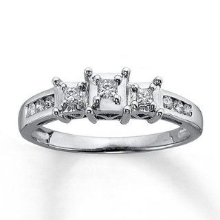 Kay Jewelers Previously Owned Ring 1/4 ct tw Diamonds 14K White Gold: Jewelry Products: Jewelry