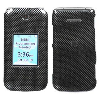 Hard Plastic Snap on Cover Fits LG UN430 Wine II Carbon Fiber US Cellular Cell Phones & Accessories
