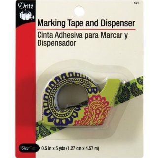 Dritz 421 1/2 Inch by 5 Yard Marking Tape and Dispenser, 2 Pack: